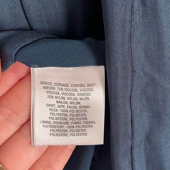 Maeve Anthropologie Ingrid Velvet Tunic Dress Navy mini XS - Picture 6 of 7